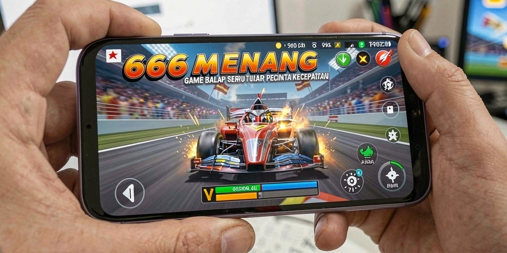 Tampilan gameplay Racing 666MENANG yang mendebarkan dan realistis.