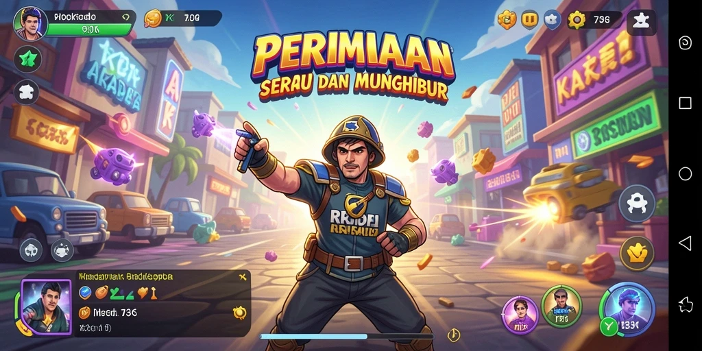 Tampilan gameplay seru dari game Arcade 73K.