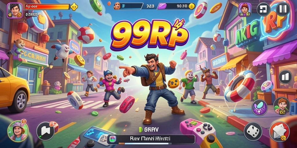 Tampilan screenshot gameplay 99RP yang menarik dan dinamis.