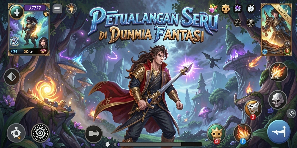 Tampilan menarik gameplay A7777 yang menantang.