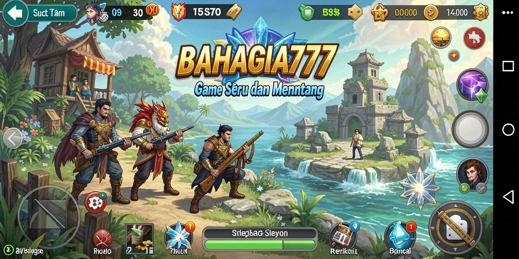 Gameplay seru BAHAGIA777 di dunia SLG.