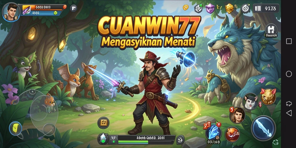 Screenshot gameplay CUANWIN77 menampilkan aksi petualangan seru.