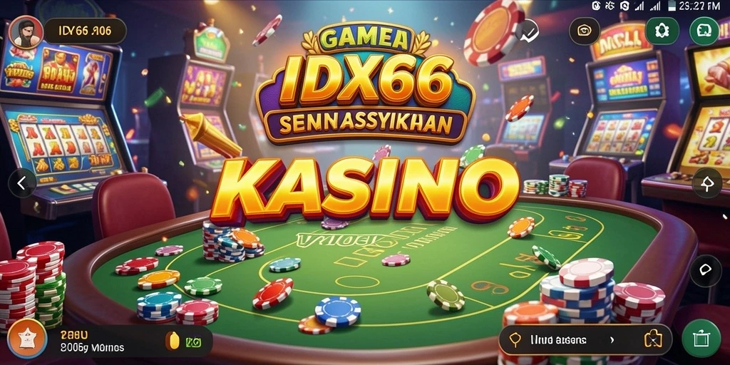Tampilan gameplay seru dengan pengalaman kasino yang nyata.