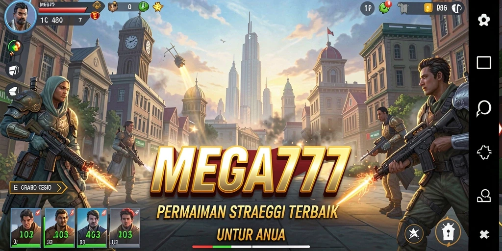 Screenshot MEGA777 menampilkan aksi strategi yang mendebarkan.