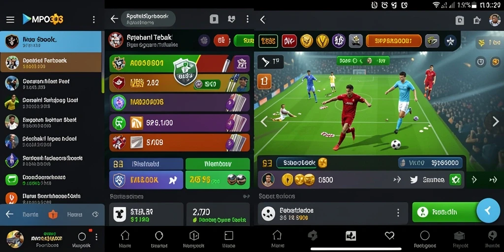 Tampilan gameplay menarik dari aplikasi Sportsbook MPO303.