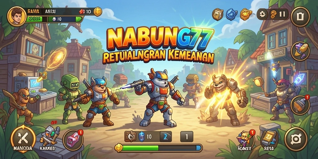 Screenshot gameplay <strong>NABUNG77</strong> menunjukkan aksi seru dan grafis menarik.