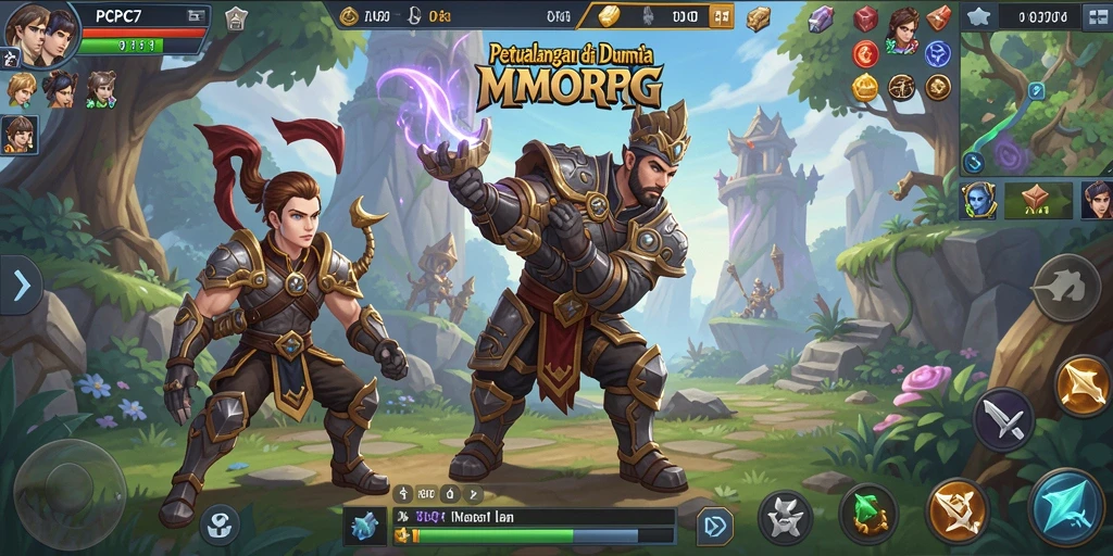 Screenshot menunjukkan gameplay seru di PCPC7 dengan aksi petualangan yang mendebarkan.