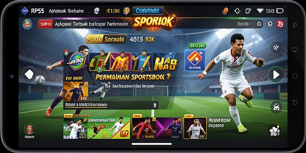 Menampilkan gameplay Sportsbook yang seru dan menarik.