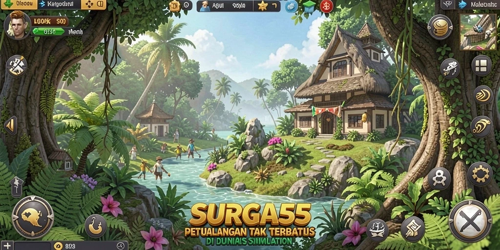 Tampilan gameplay SURGA55 yang interaktif dan realistis.